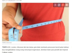 Agar tetap langsing lakukan terus dietnya yang berarti mengubah gaya hidup.