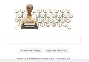 Google ikut memperingati hari lahir satu-satunya penulis Indonesia yang pernah diusulkan mendapat Penghargaan Nobel.