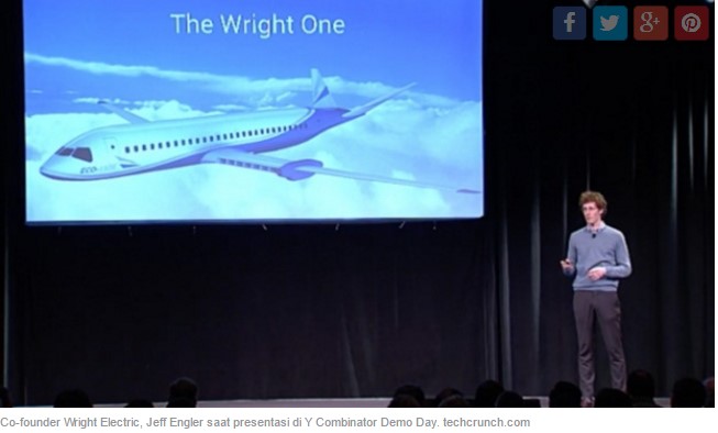 Wright Electric Tawarkan Pesawat Komersial Bertenaga Motor Listrik