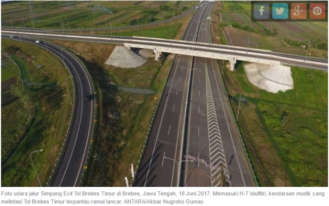 Tol Fungsional Brebes-Batang Mulai Dioperasikan