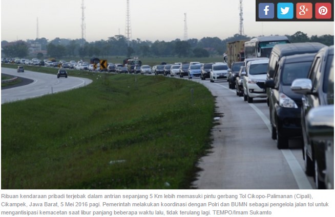 Operator Tol Cipali Juga Beri Diskon Transaksi Non-Tunai